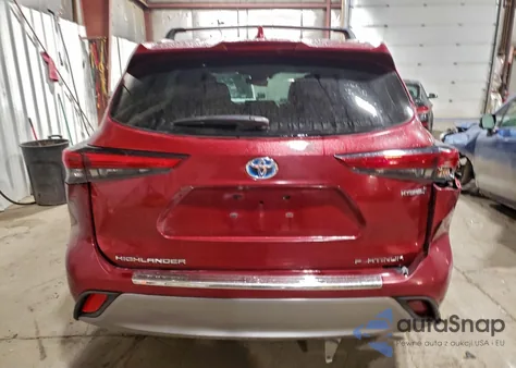 2021 Toyota Highlander Hybrid Platinum z USA, uszkodzony, nr VIN 5TDEBRCH1MS051953